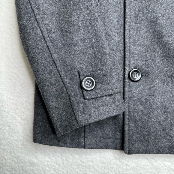Tom’s Ware Wool Blend Double Breasted Pea Coat - Picture 6 of 16